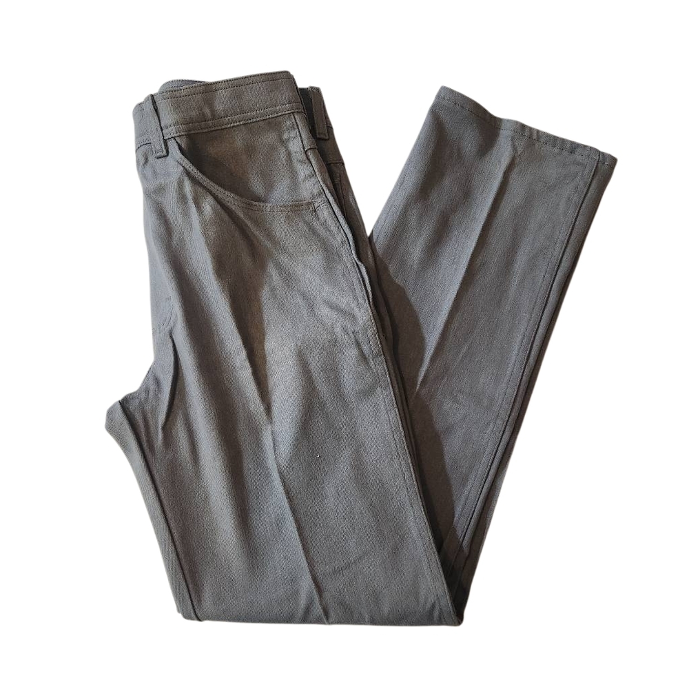 Gray Wrangler Reserve Flex-Fit Straight-Leg Pants Size 33x32